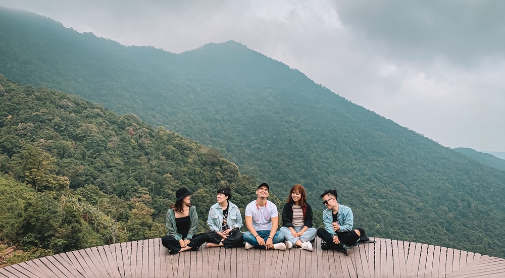 Một góc chụp đẹp tại Cầu Mây Tam Đảo
